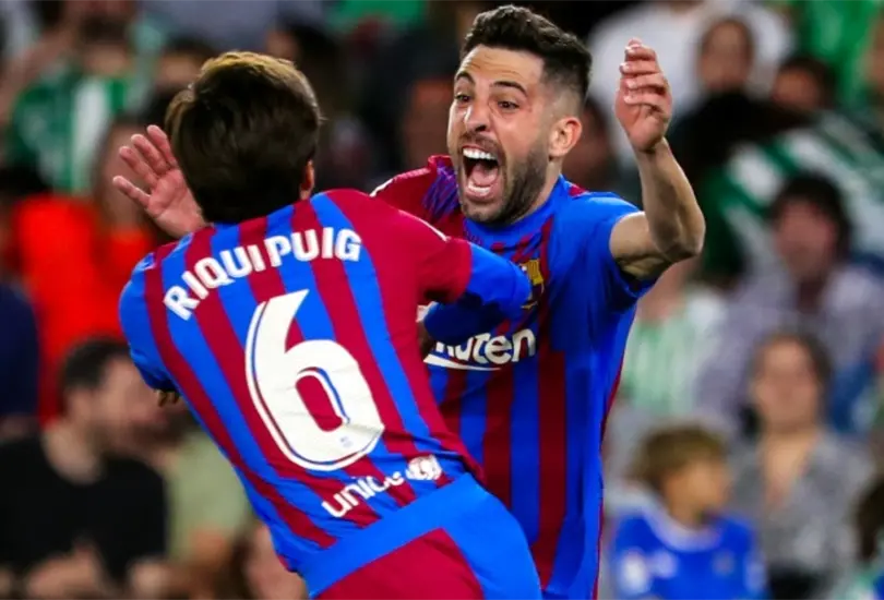 Jordi Alba anot&oacute; el gol que sell&oacute; la clasificaci&oacute;n del Barcelona a la pr&oacute;xima Champions League.