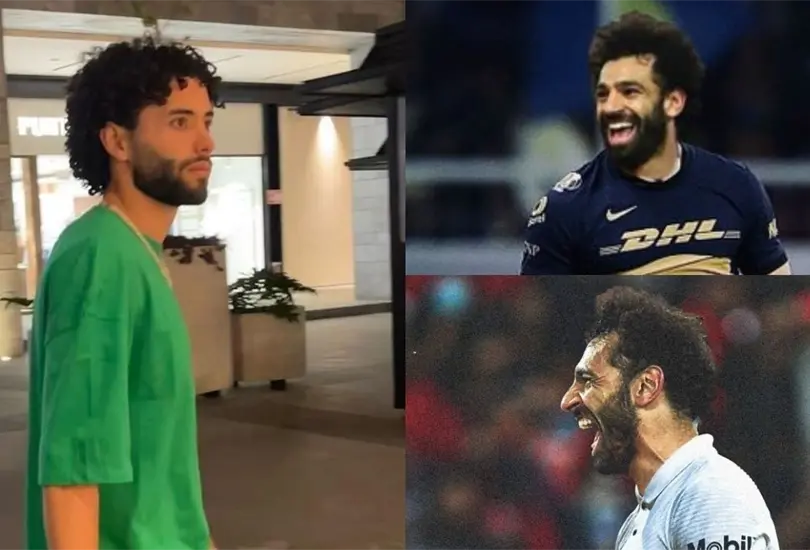 C&eacute;sar Chino Huerta fue trolleado en las rede sociales por el supuesto parecido que tiene con Mohamed Salah.