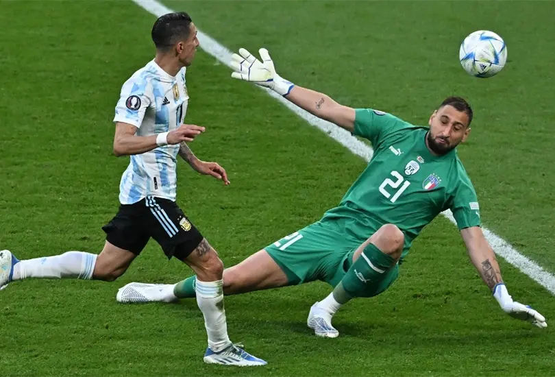 &Aacute;ngel Di Mar&iacute;a hizo una definici&oacute;n de lujo que venci&oacute; a Donnarumma en la Finalissima