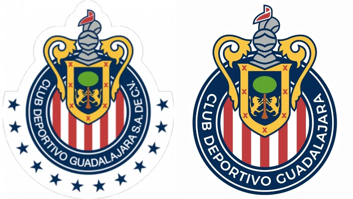 Chivas modificó su escudo olvidándose por completo de las estrellas externas, además de quitar los términos 'S.A. de C.V.' del interior del marco circular.