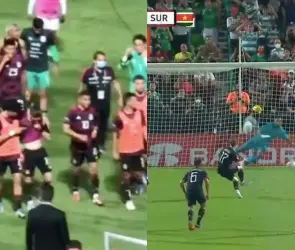 Marcelo Flores llora tras penal fallado vs Surinam; Acevedo, Kevin y afición lo consuelan