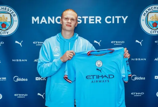 Erling Haaland fue presentado como nuevo jugador del Manchester City