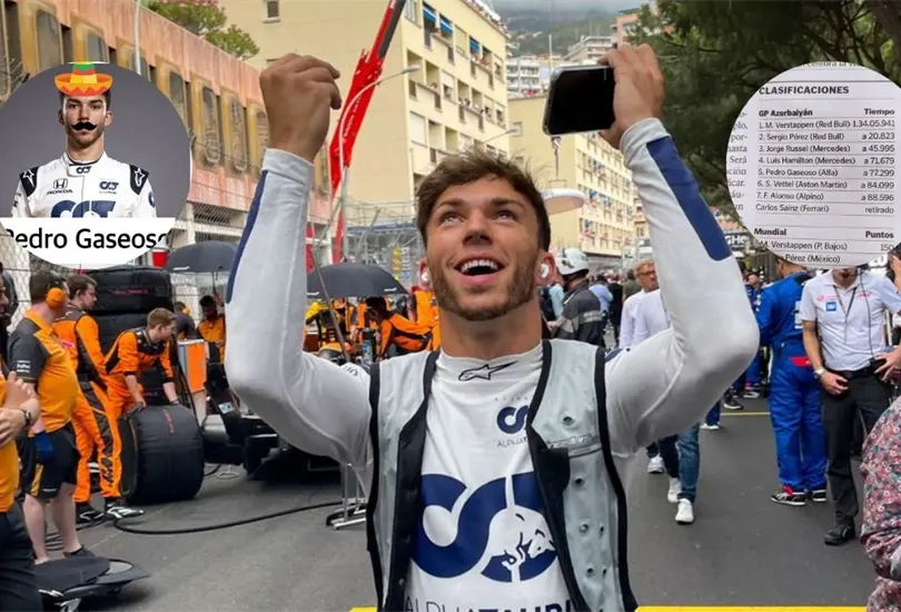 Pierre Gasly fue renombrado por un medio español después del GP de Azerbaiyán 2022 Pierre Gasly fue renombrado por un medio español después del GP de Azerbaiyán 2022