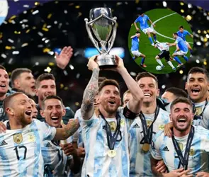 "Atr&aacute;palo si puedes": la foto viral de Messi perseguido por la defensa italiana