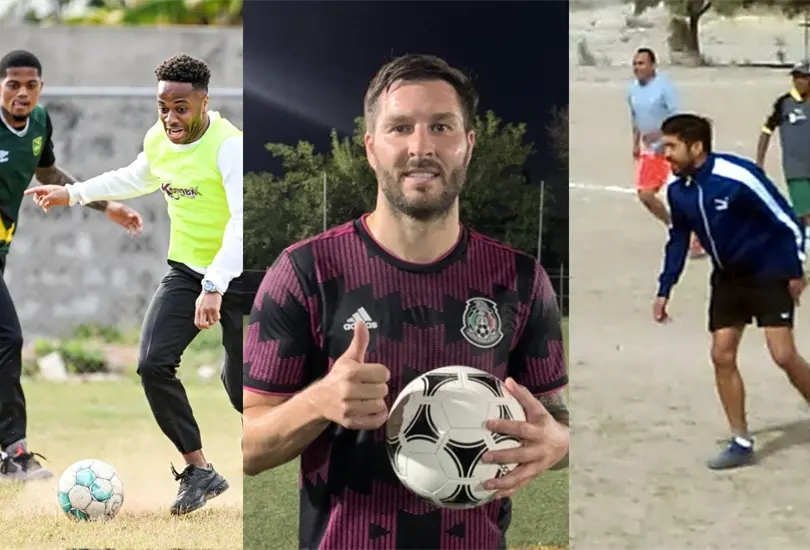 Varios futbolistas pisaron el asfalto, el sint&eacute;tico o la tierra para echar una c&aacute;scara.
