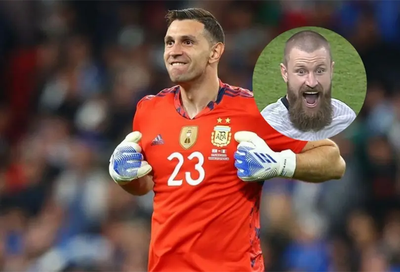 Dibu Mart&iacute;nez destac&oacute; que el arquero australiano hizo lo que ten&iacute;a que hacer.
