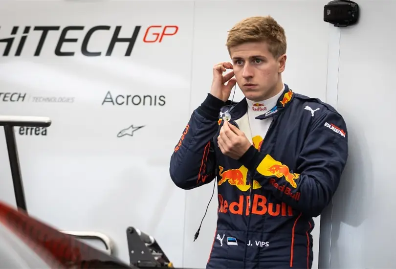 Juri Vips fue suspendido por Red Bull Racing Juri Vips fue suspendido por Red Bull Racing
