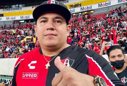 Eddy Reynoso es fiel seguidor del Atlas. 