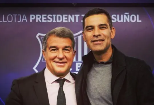 Rafa Márquez tiene buena relación con el presidente del Barcelona, Joan Laporta, y esto lo ayudaría regresar al equipo Rafa Márquez tiene buena relación con el presidente del Barcelona, Joan Laporta, y esto lo ayudaría regresar al equipo
