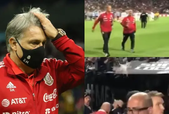 Gerardo Tata Martino fue insultado y agredido por la derrota que sufrió México ante Uruguay.