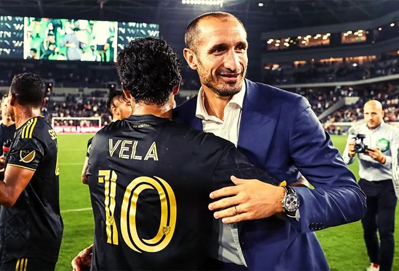 Giorgio Chiellini est&aacute; emocionado por llegar al LAFC y jugar junto a Carlos Vela.