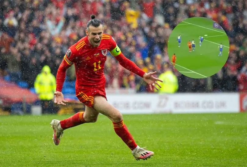 Gareth Bale encabez&oacute; el triunfo de Gales sobre Ucrania en el repechaje por Qatar 2022