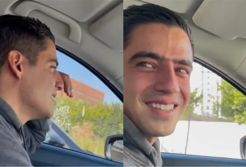 Andr&eacute;s Vaca luci&oacute; muy emocionado tras ver por primera vez a su hijo en un ultrasonido