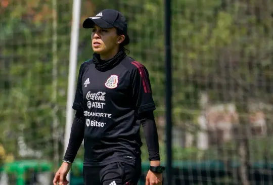 Ana Panda Galindo en un entrenamiento de la Selección Mexicana