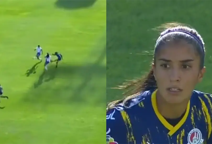 Daniela Carrandi dio muestras de su calidad con su gol de larga distancia Daniela Carrandi dio muestras de su calidad con su gol de larga distancia