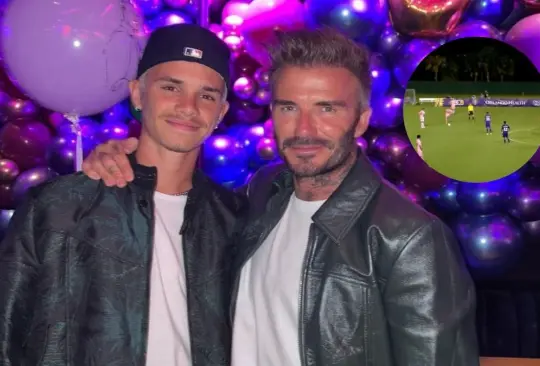 Romeo Beckham prueba su habilidad en el futbol en el Inter Miami, equipo de su papá.