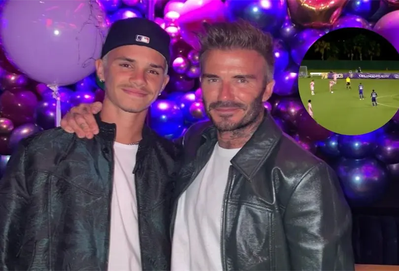 Romeo Beckham prueba su habilidad en el futbol en el Inter Miami, equipo de su papá. Romeo Beckham prueba su habilidad en el futbol en el Inter Miami, equipo de su papá.