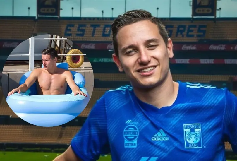 Florian Thauvin trata de mantener la l&iacute;nea durante su estancia con Tigres.