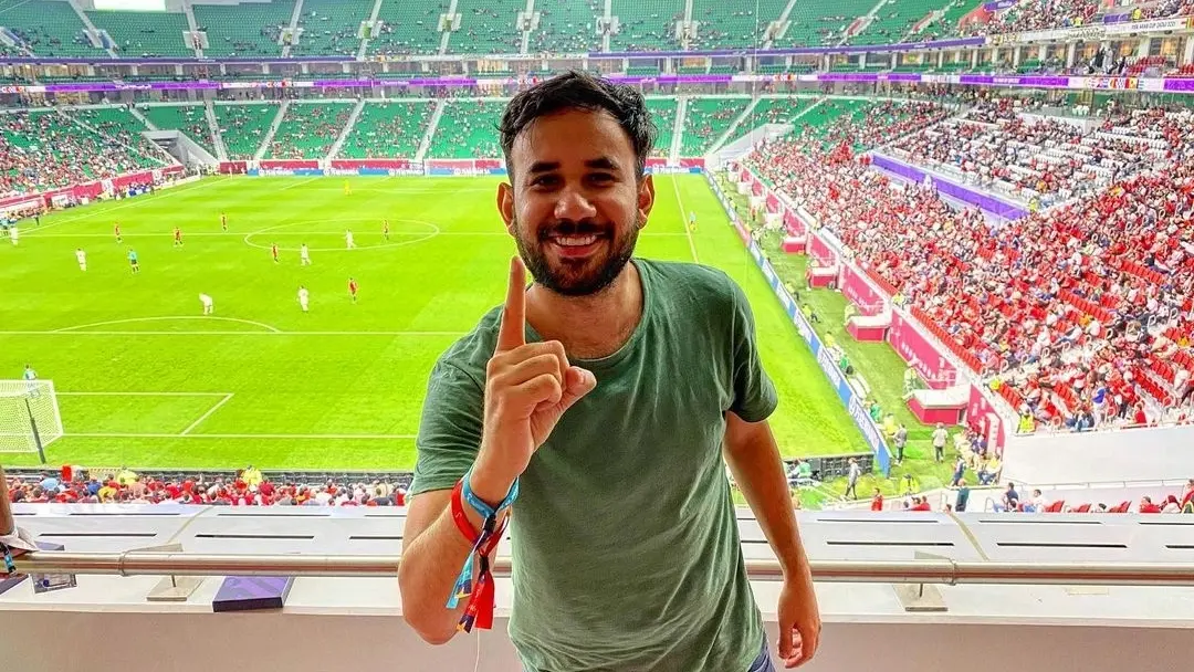 El creador de contenidos nunca ocultó su pasión por el deporte, en especial el futbol.