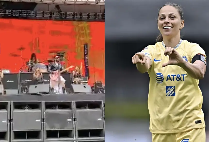 Janelly Far&iacute;as y Moderatto decoraron el triunfo del Am&eacute;rica Femenil sobre Bayer Leverkusen.