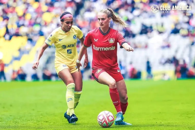 América y Bayer Leverkusen regalaron un partido entretenido en el Azteca - @AmericaFemenil