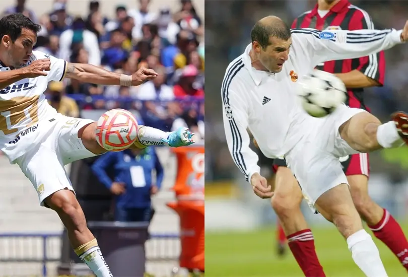 El gol de Adr&iacute;&aacute;n Aldrete en el Pumas vs Necaxa fue comparado con el de Zinedine Zidane
