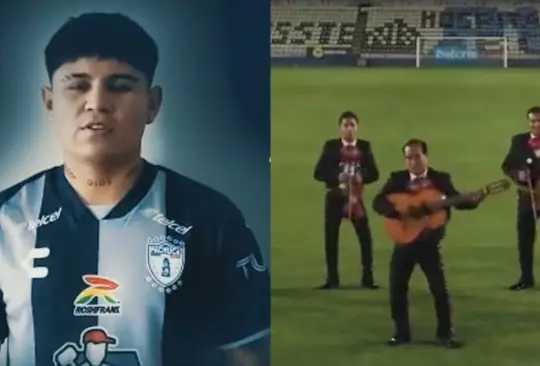 Javier Eduardo Chofis López fue presentado por mariachis como nuevo jugador de Pachuca