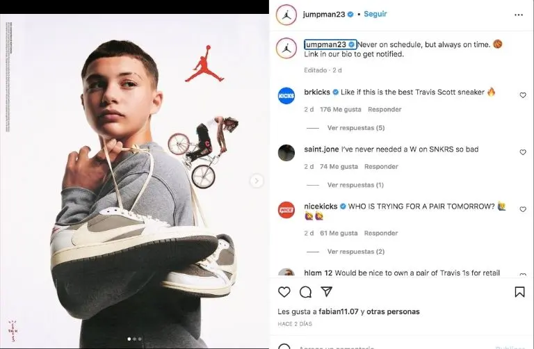 Tenis Air Jordan Travis Scott.