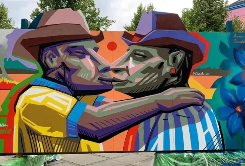 Alejandro Guerrero hizo una espectacular pintura que cautivó a propios y extraños. Alejandro Guerrero hizo una espectacular pintura que cautivó a propios y extraños.