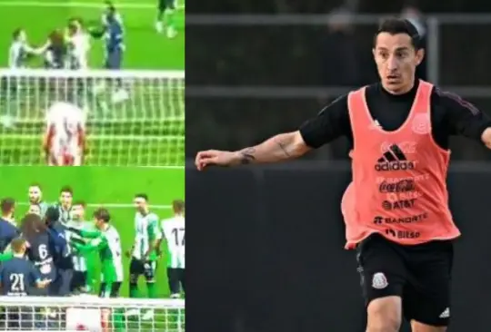 Andrés Guardado protagonizó una riña con un futbolista del Olympique de Marsella, en un partido amistoso.