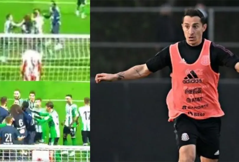 Andr&eacute;s Guardado protagoniz&oacute; una ri&ntilde;a con un futbolista del Olympique de Marsella, en un partido amistoso.