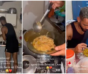 Matheus Cunha deja los lujos y regresa a comer un sopa de fideos con su familia | VIDEO