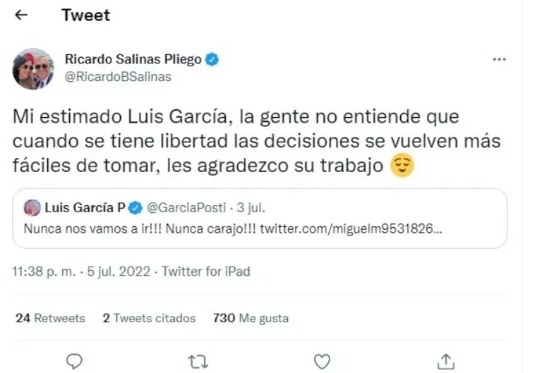 El empresario mexicano alborotó las redes sociales. Foto: Captura de pantalla.
