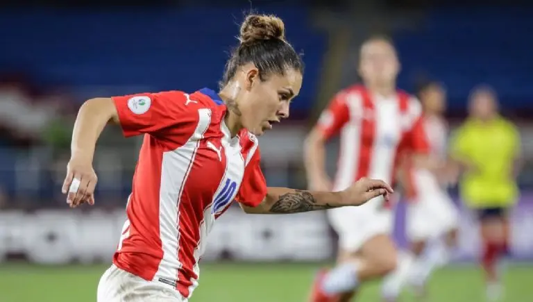 Jessica Martínez en la Copa América. (@Albirroja)
