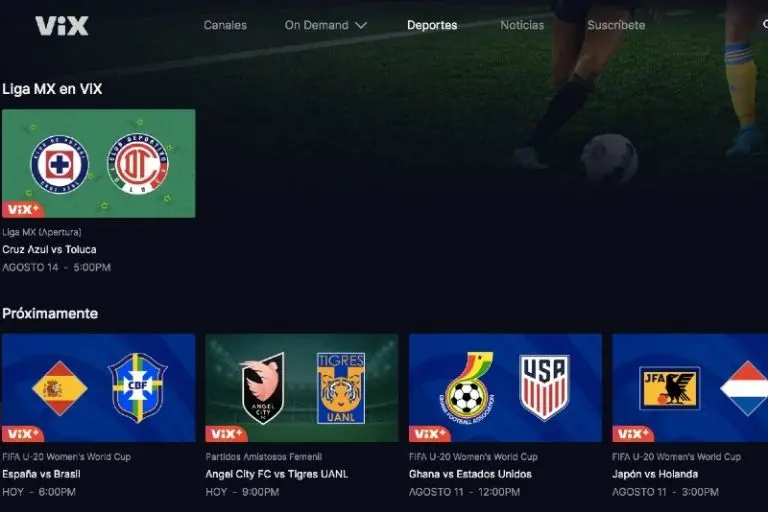 Vix+ anunció que tendrá el Cruz Azul vs Toluca - Captura de pantalla