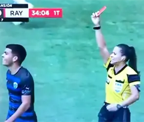 Jugador de Raya2 insulta a &aacute;rbitra y lo expulsa; Ramos Rizo elogia a la silbante