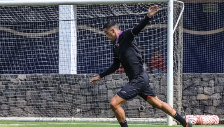 Ramiro Funes Mori en los entrenamientos. @CruzAzul
