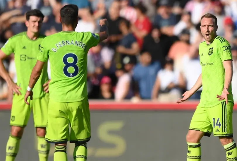 Manchester United fue goleado por el Brentford, lo que caus&oacute; el enojo de Erik ten Hag