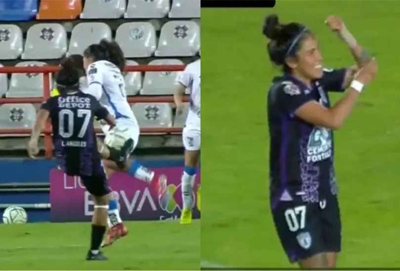 Lizbeth &Aacute;ngeles defini&oacute; de gran manera para anotar un golazo.