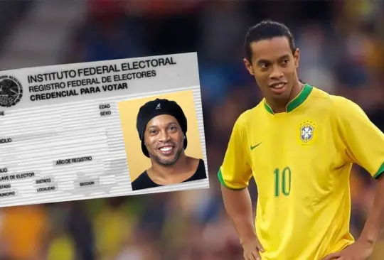 Ronaldinho forma parte de una campaña publicitaria por parte del Instituto Nacional Electoral (INE).