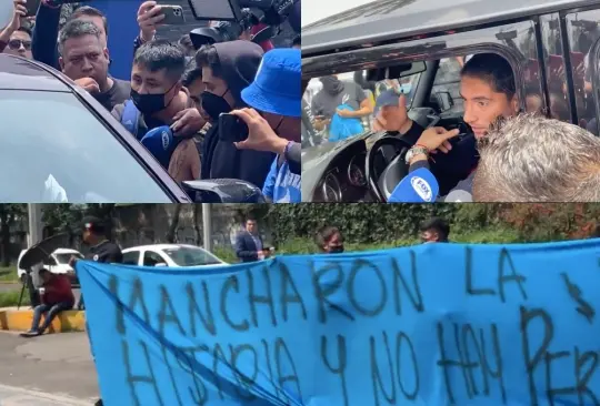 Aficionados de Cruz Azul increpan a jugadores tras goleada ante América. 