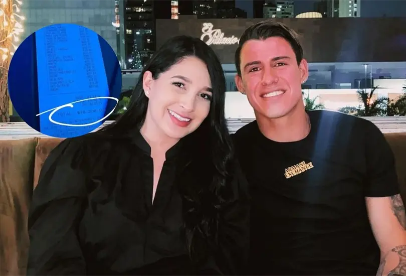 Chicote Calder&oacute;n y su esposa gastaron miles de pesos en un lujoso restaurante 