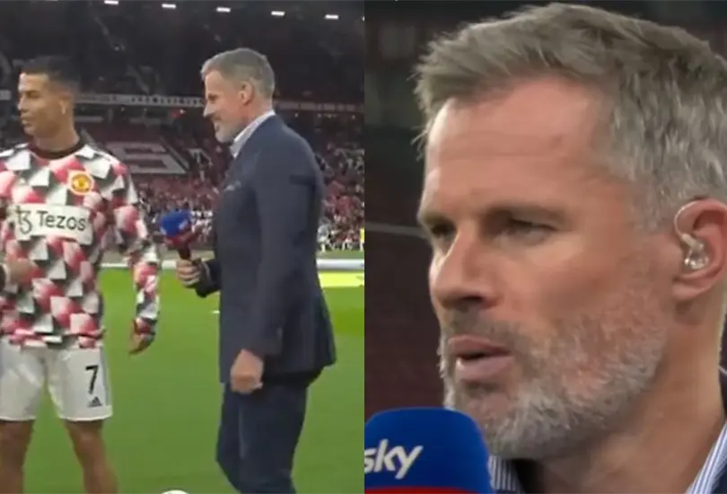 Jamie Carragher no dudó en responder ante el gesto de Cristiano Ronaldo. Jamie Carragher no dudó en responder ante el gesto de Cristiano Ronaldo.