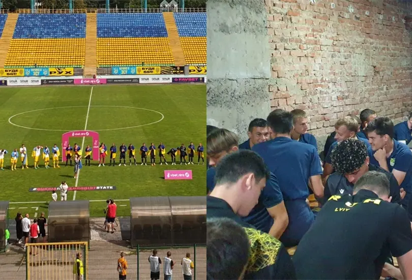 Un partido de la Liga de Ucrania fue detenido por una alarma a&eacute;rea