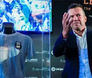 &iquest;Cu&aacute;nto vale el jersey de Maradona con el que gan&oacute; el Mundial y regal&oacute; Lotthar Mathaus?