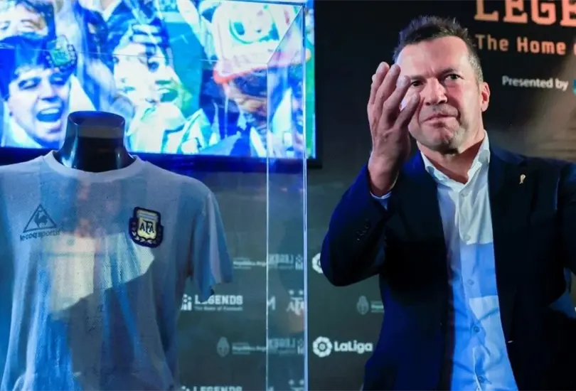 Lotthar Matthaus don&oacute; el jersey con la que Diego Maradona gan&oacute; la Copa del Mundo de M&eacute;xico 86 que tiene un millonario valor.