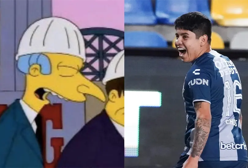 Chofis L&oacute;pez celebra su gol ante Atlas.