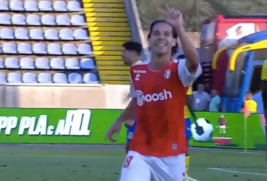 Diego Lainez anotó su primer gol con el SC Braga, de la Liga de Portugal