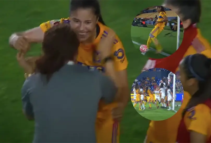 Jacqueline Ovalle anot&oacute; un gol Ol&iacute;mpico en el Tigres Femenil vs Pumas Femenil