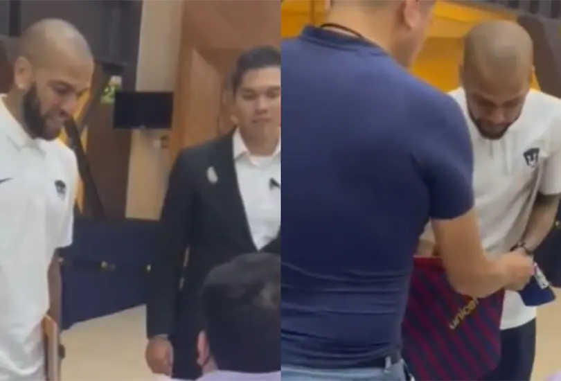 Dani Alves no pierda la humildad y se da tiempo para atender a sus seguidores. Dani Alves no pierda la humildad y se da tiempo para atender a sus seguidores.